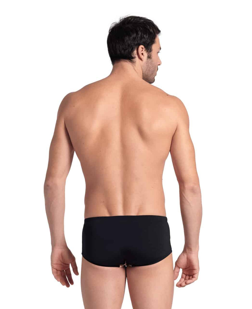 Arena Mens Multi Stripes Swim Low Waist Short Black Multi