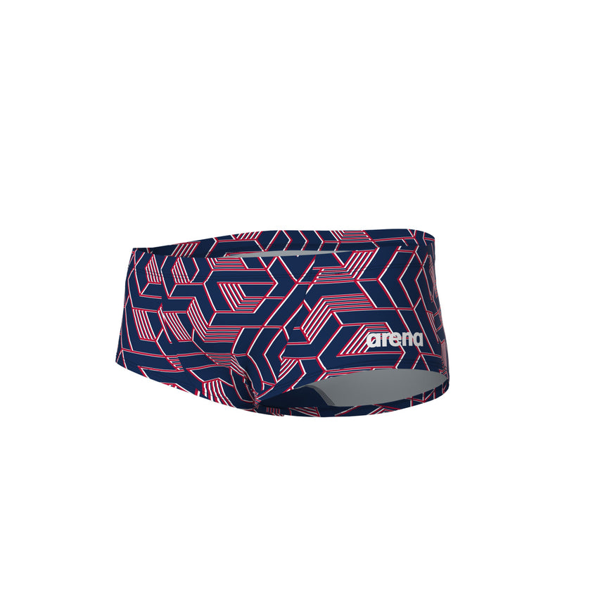 Arena Zwemslip Escape Low Waist Team Rood-Wit-Blauw