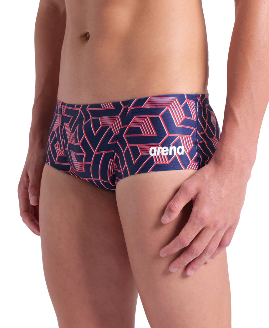 Arena Zwemslip Escape Low Waist Team Rood-Wit-Blauw