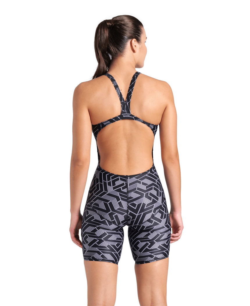 Arena Full Body Badpak Printed Zwart-Multi
