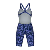 Arena Full Body Badpak Printed Marineblauw-Multi