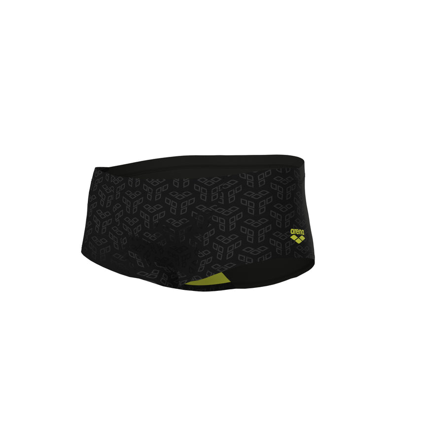 Arena Zwemslip Monogram Low Waist Zwart Multi