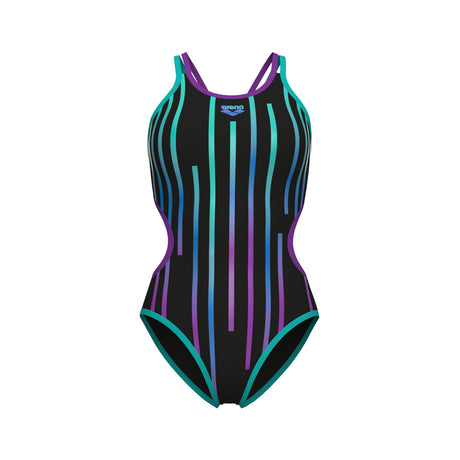 Arena Badpak One Metallic Paint Zwart-Water-Paars