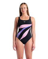 Arena Badpak Rosalba U Back C Cup Zwart-Multi