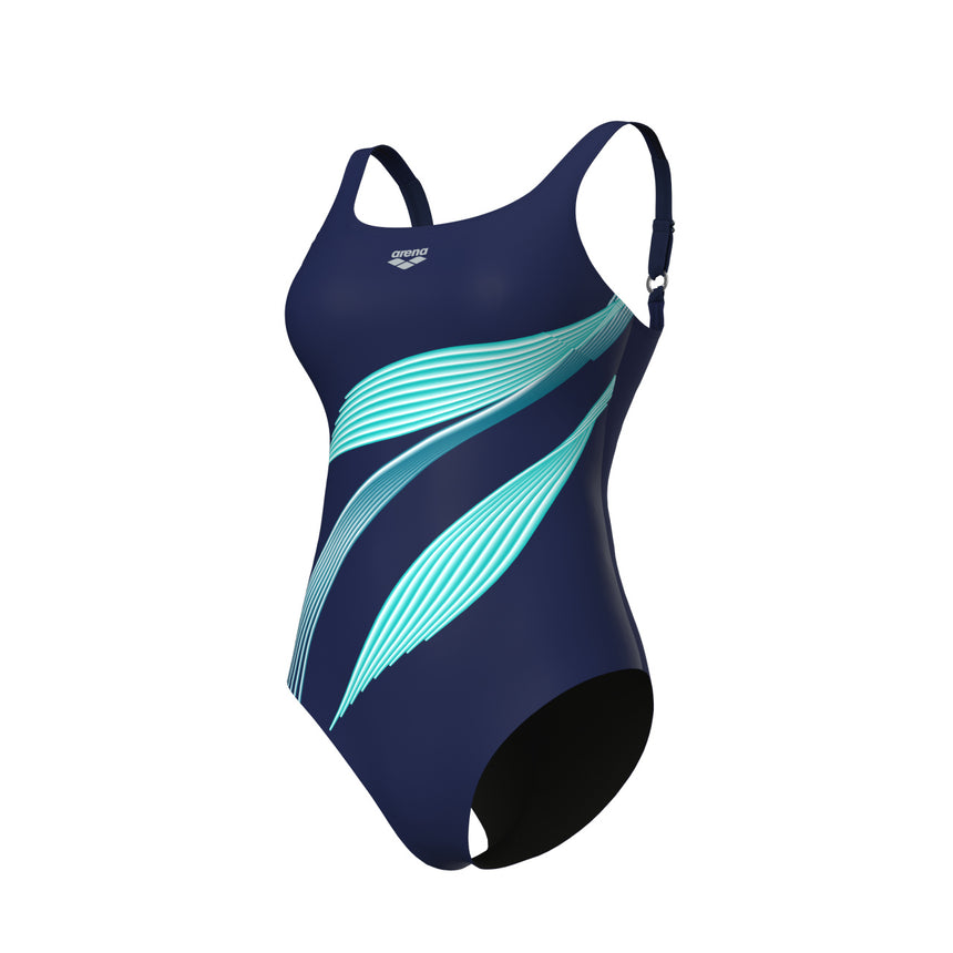 Arena Badpak Rosalba U Back C Cup Marineblauw-Multi