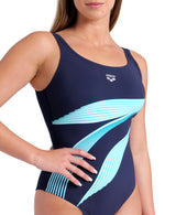 Arena Badpak Rosalba U Back C Cup Marineblauw-Multi