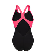 Arena Badpak Dreamhline V Back Zwart-Schokkend Roze