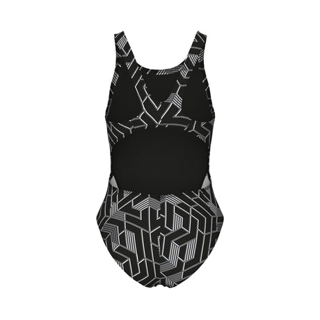 Arena Mädchen Badeanzug Escape Swim Tech L Team Schwarz