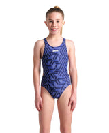 Arena Meisjes Badpak Escape Swim Tech L Team Marineblauw