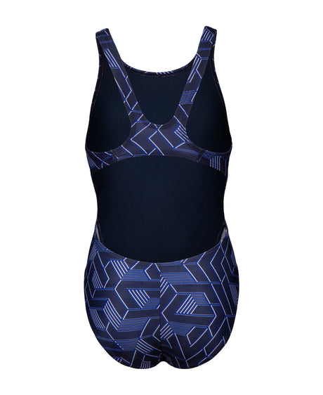 Arena Meisjes Badpak Escape Swim Tech L Team Marineblauw