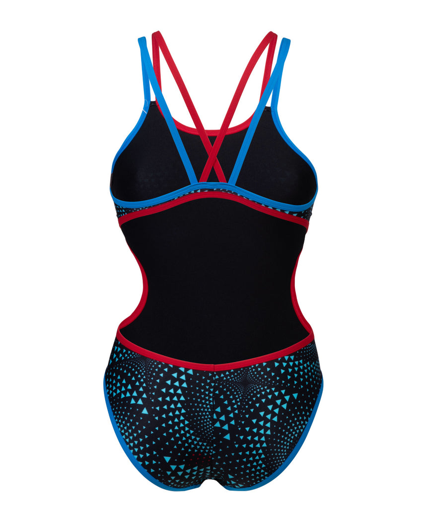 Arena Badpak One Fireflow Rood/Blauw/Zwart