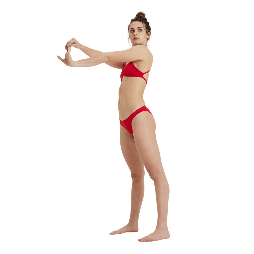 Arena Bikini Topje Team Tie Back Rood