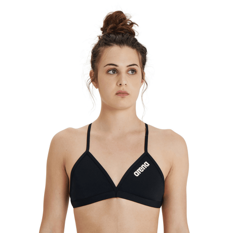 Arena Bikini Topje Team Tie Back Zwart