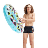 Speedo Boys Digital Panel Aquashort Black/Hypersonic Blue/Volcanic Orange/Lumo Green/Fluo Tiger