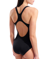 Arena Women's Peacock Swim Pro Back Swimsuit angled back model view