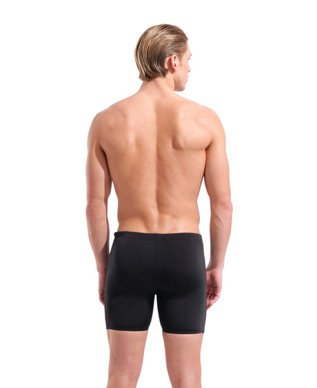 Arena Men's Graphic Mid Swim Jammer black red back model view