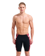 Arena Men's Wave Swim Jammer black red front model view