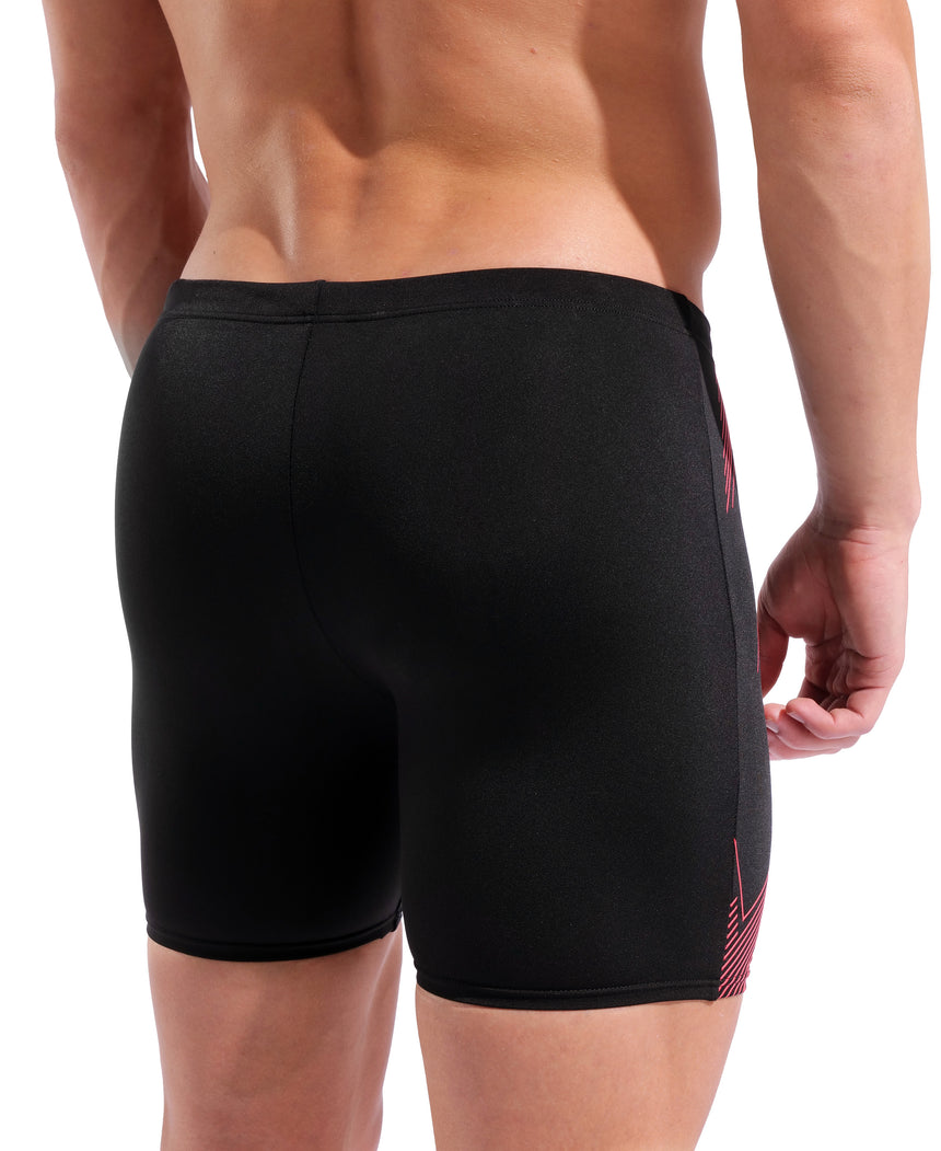 Arena Men's Graphic Mid Swim Jammer angled back model view