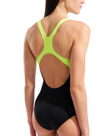 Arena Women's Jellyfish Swim Pro Back Swimsuit angled back model view