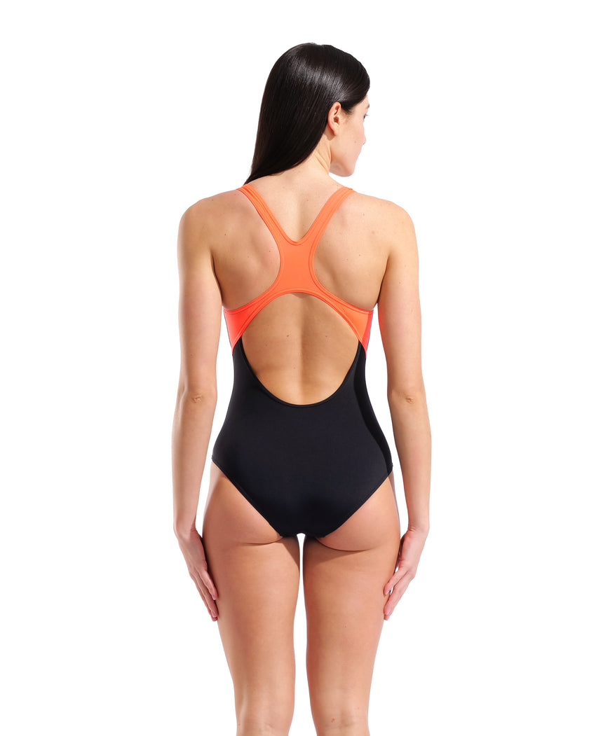Arena Women's Jellyfish Swim Pro Back Swimsuit black multicolour back model view