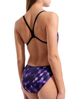 Arena Women's Wave Challenge Back Swimsuit angled back model view