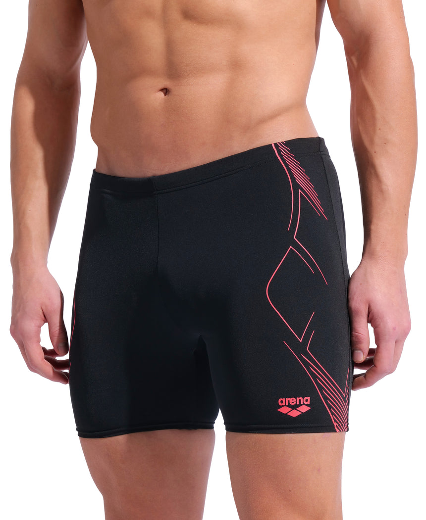 Arena Men's Graphic Mid Swim Jammer detail model view