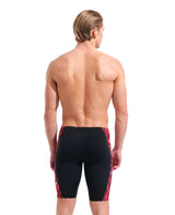Arena Men's Wave Swim Jammer black red back model view