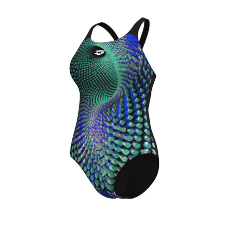 Arena Women's Peacock Swim Pro Back Swimsuit angled product view