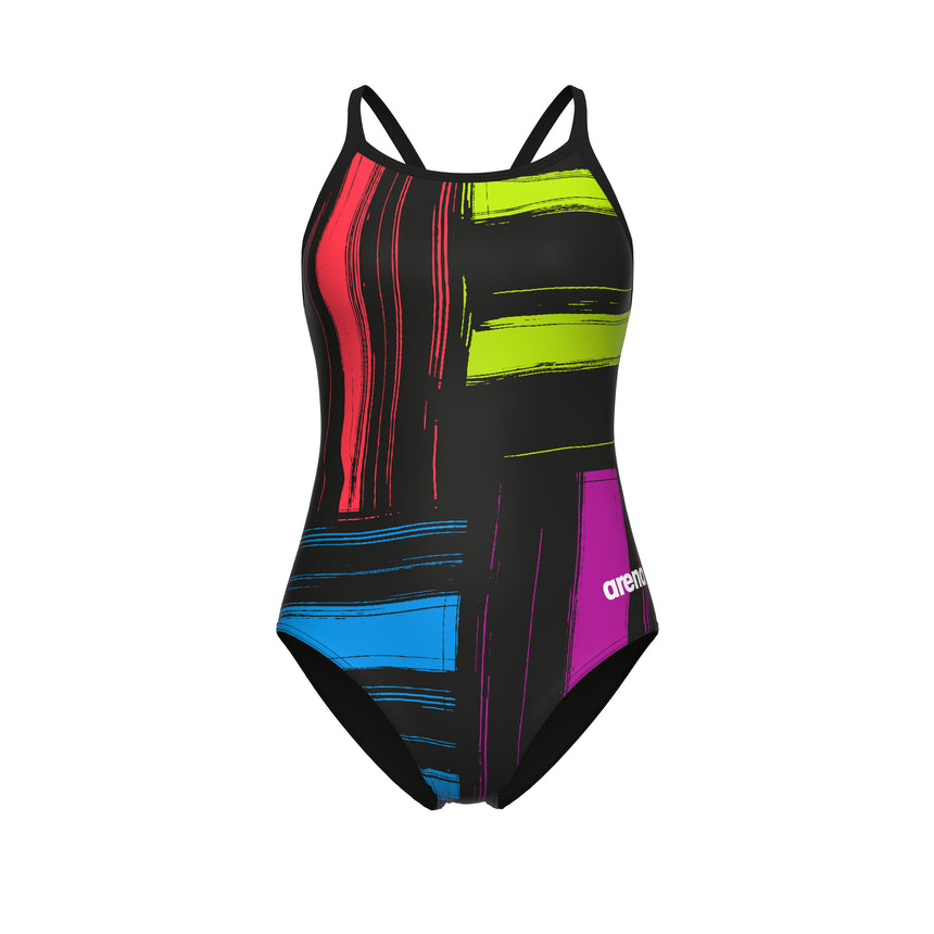 Arena Women's Grid Lightdrop Back Swimsuit front product view