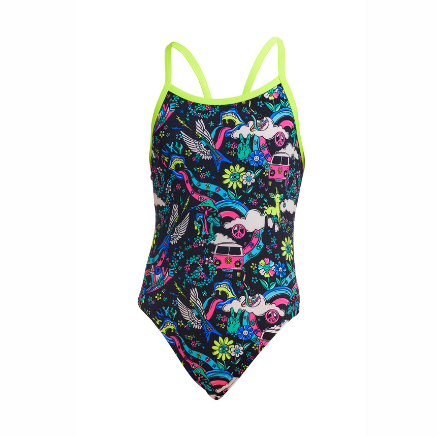 Funkita Girls Swimsuit Single Strap One Piece Hippy Dippy