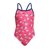 Funkita Meisjes Badpak Single Strap Paper Pink