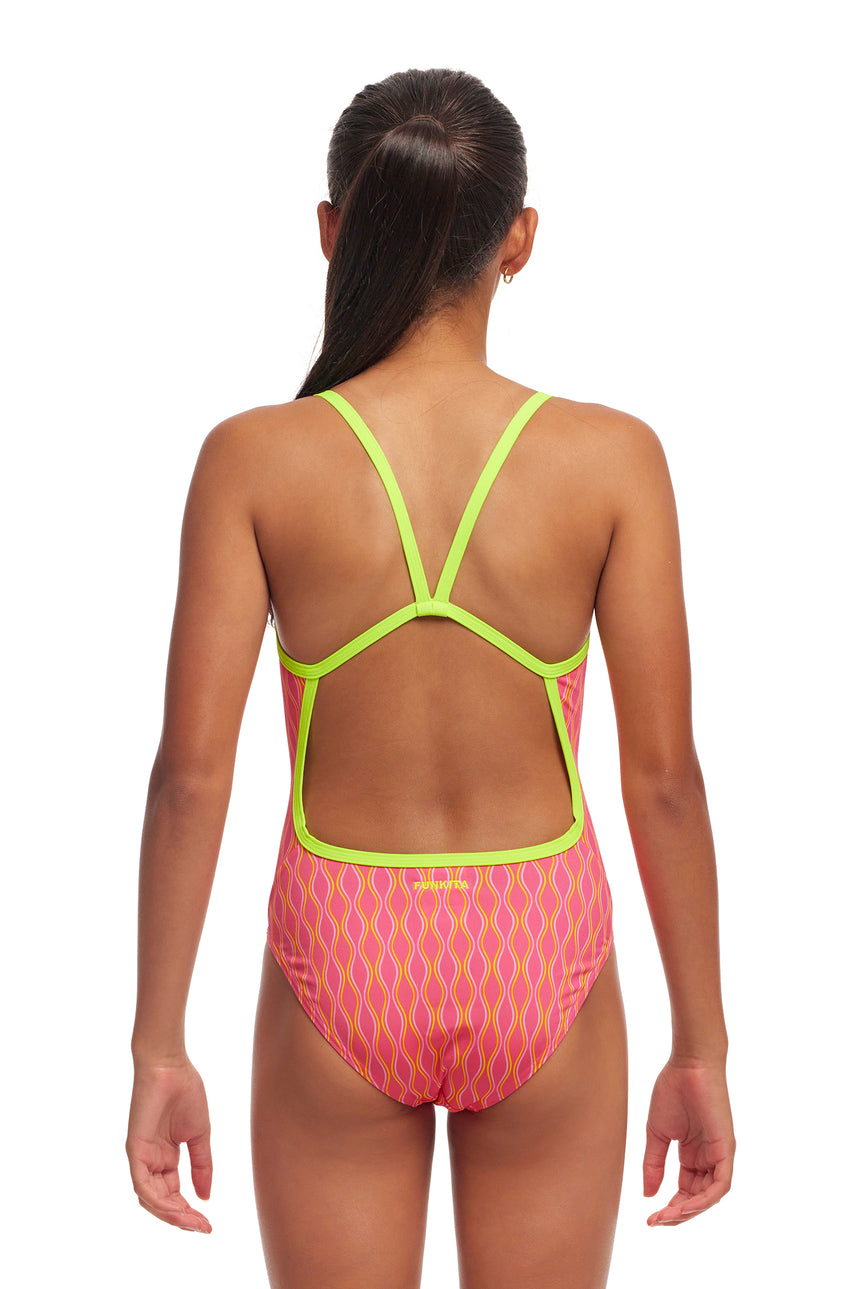 Funkita Girls Swimsuit Single Strap Wicked Waves