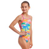 Funkita Girl's Strapped In One Piece Poka Palm