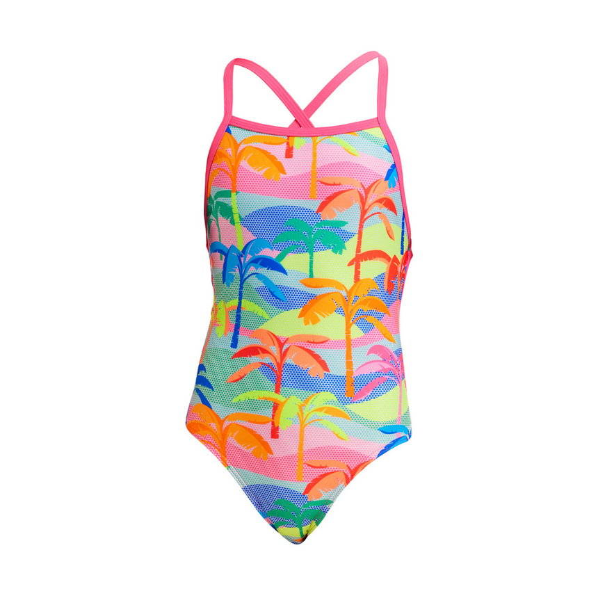 Funkita Girl's Strapped In One Piece Poka Palm