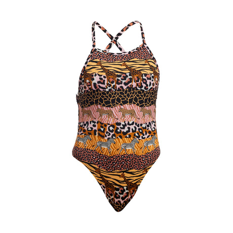 Funkita Girl's Tie Me Tight One Piece Zoo Life