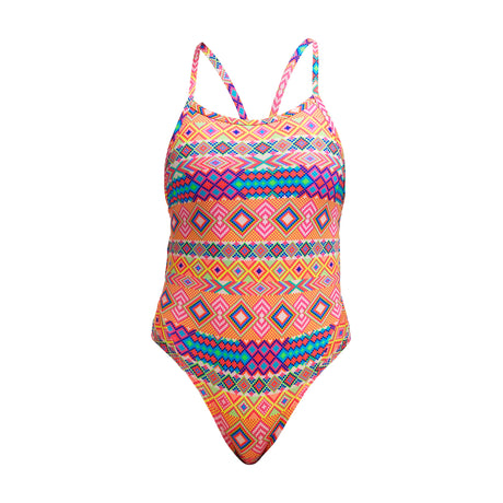 Funkita Girl's Twisted One Piece Devil In Detail