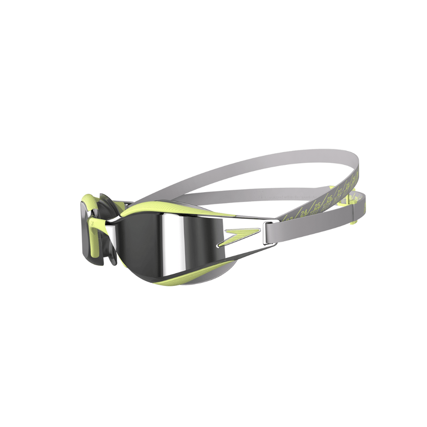 Speedo Wettkampf Schwimmbrille Fastskin Hyper Elite Mirror Shark Grey/Spritz/Chrome