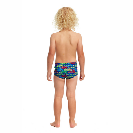 Funky Trunks Toddler Boy's Printed Trunks Car Stacker
