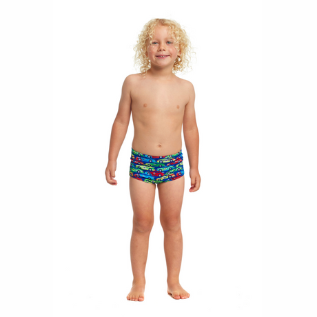 Funky Trunks Toddler Jungen Badehose Printed Trunks Car Stacker