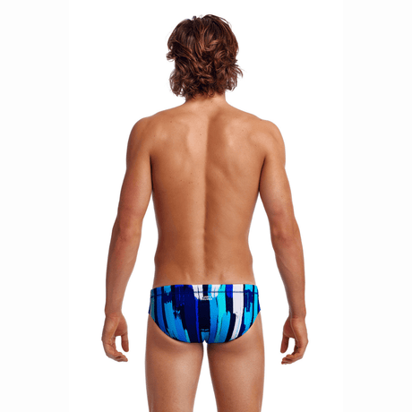 Funky Trunks Mens Swim Briefs Classic Roller Paint