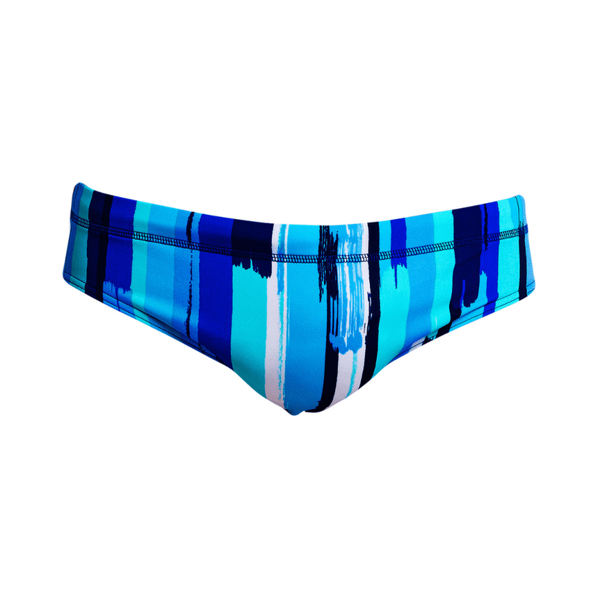 Funky Trunks Mens Swim Briefs Classic Roller Paint