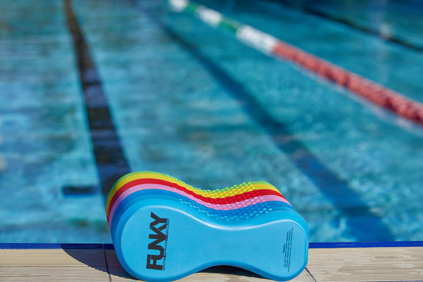 Funky Pull Buoy Rainbow Racer