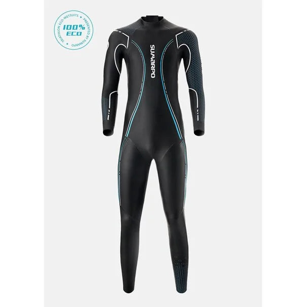 Sumarpo Herren Wetsuit Race Eco Schwarz/Blau/Weiß