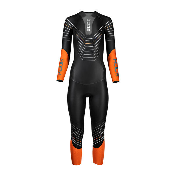 HUUB Damen Wetsuit Araya Schwarz/Orange