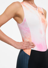 Sumarpo Damen Trisuit Nexor Aero Ärmellos Schwarz/Orange