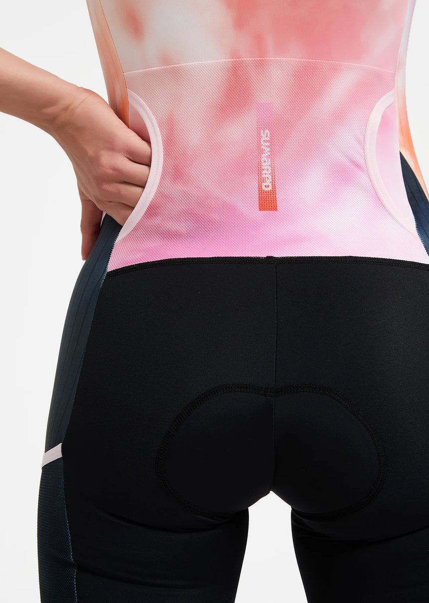Sumarpo Damen Trisuit Nexor Aero Ärmellos Schwarz/Orange