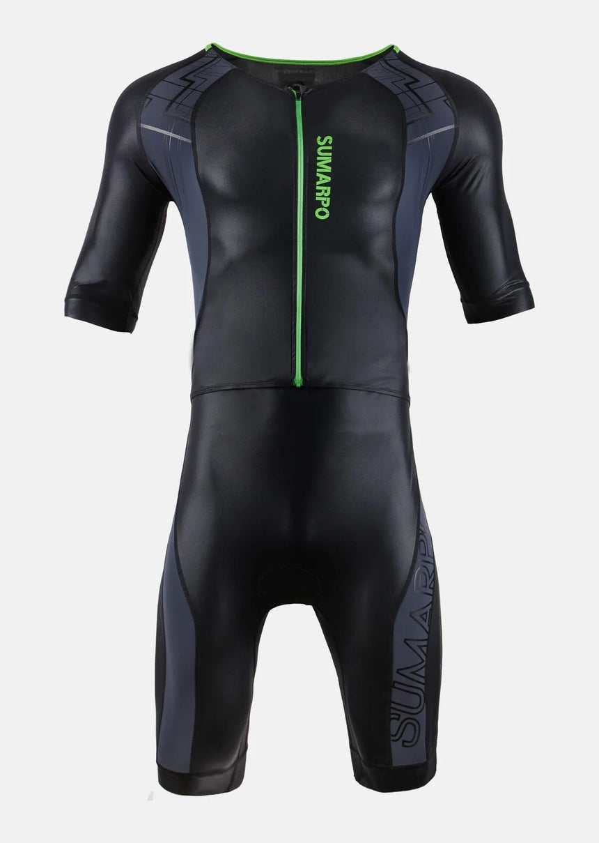 Sumarpo Damen Trisuit Hybrid Schwarz/Grün/Weiß