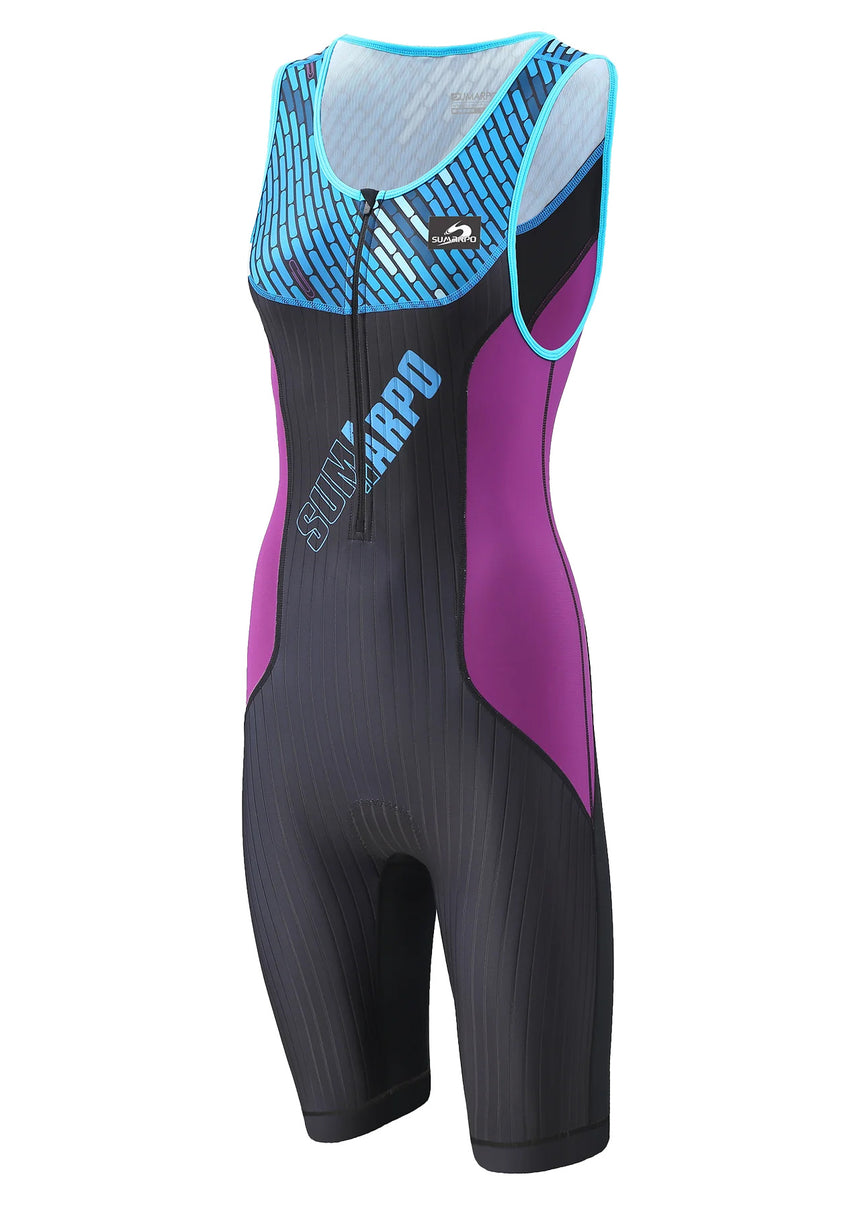 Sumarpo Dames Trisuit Fusion Blauw/Paars/Zwart