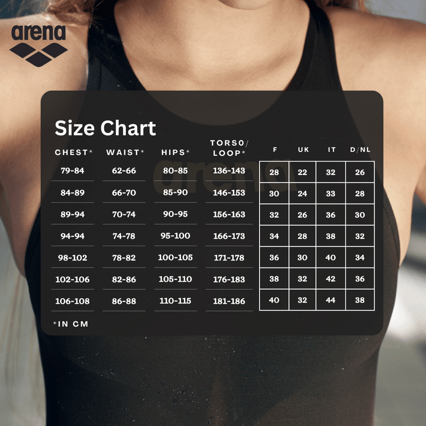 Arena Wettkampfanzug Powerskin Primo Open Back Schwarz