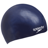 Speedo Kids Swim Cap Moulded Silicone Navy
